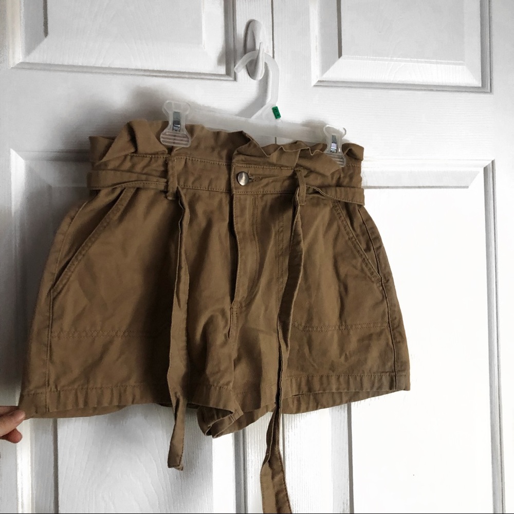 Streetwear society brown paperbag shorts